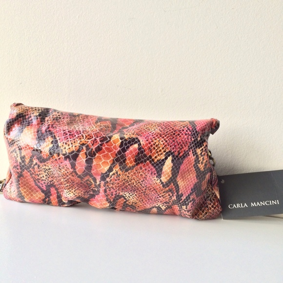 Carla Mancini Bags - Carla Mancini Soft Clutch - Multi Python Leather Carla Mancini Bags - Carla Mancini Soft Clutch - Multi Python Leather