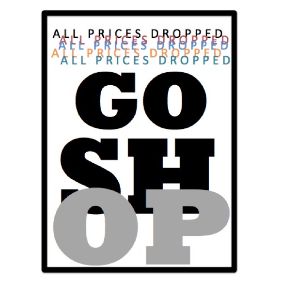 Price drop! Moving sale go shop