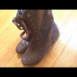 Brown Combat Boots