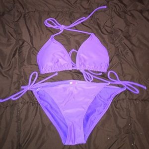 Neon purple bikini! Super cute Sz Small