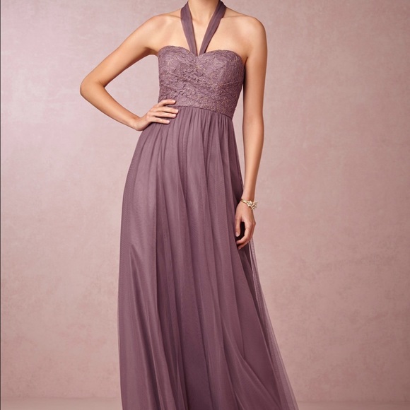 BHLDN Juliette soft plum dress in size 2 - Picture 1 of 1