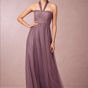 BHLDN Juliette soft plum dress in size 2
