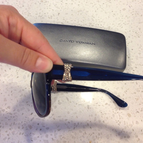 ❌FINAL SALE❌AUTH DAVID YURMAN blue/sterling Shades