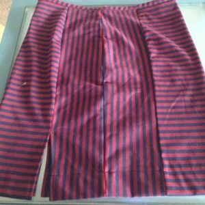 Striped pencil skirt NWOT