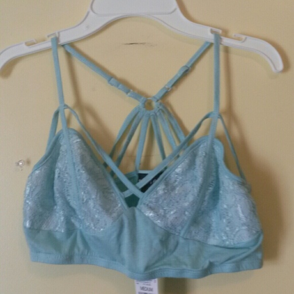 Blue Strappy Bralette