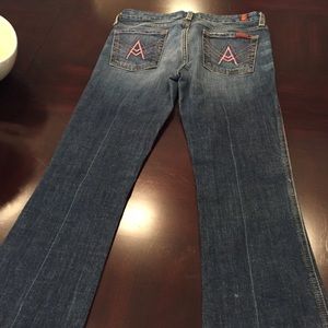 "A" pocket 7 for all mankind jeans