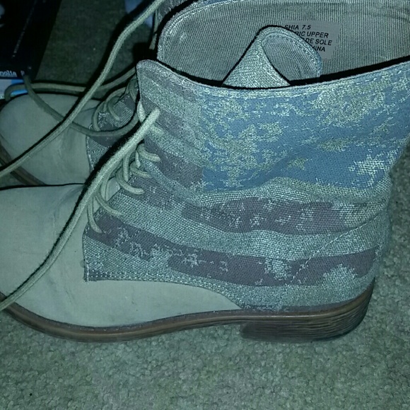 Faded American Flag boots
