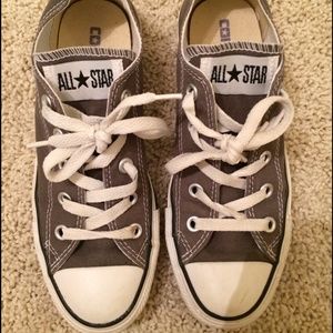 Gently used gray Converse