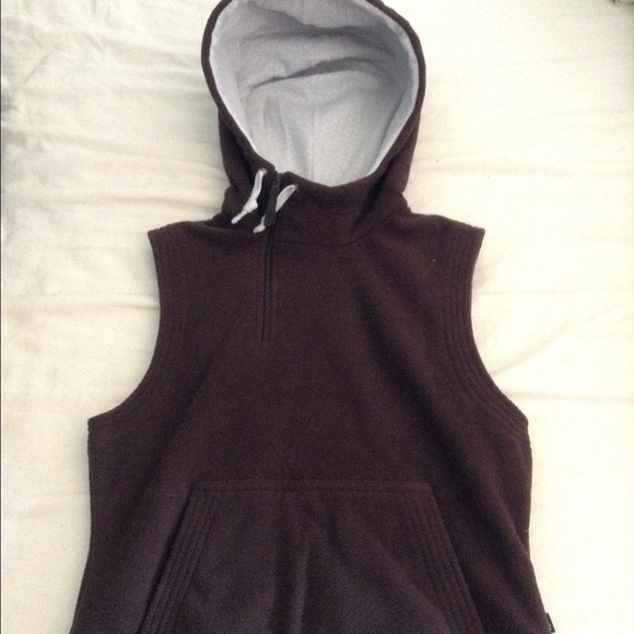 EMS Brown Fleece Tank Hoodie