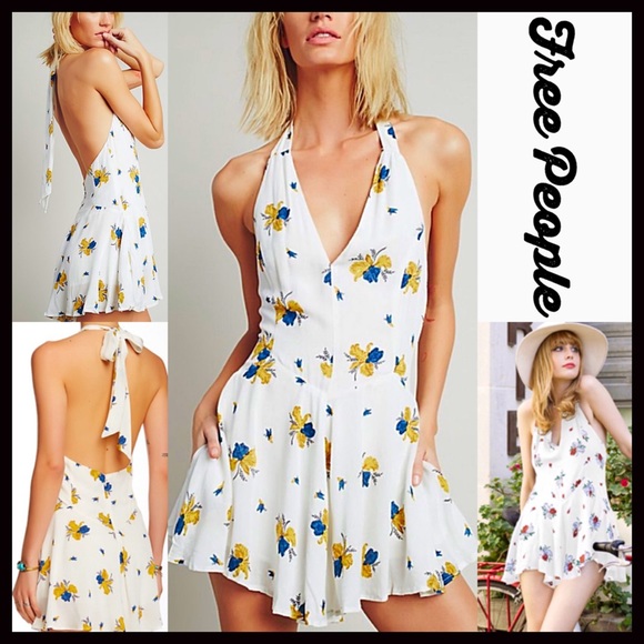 Free People Dresses & Skirts - FREE PEOPLE Romper Floral Jumpsuit