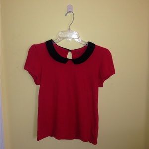 Free People Peter Pan Collared Blouse