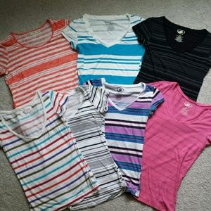 Lot of 7 striped shirts