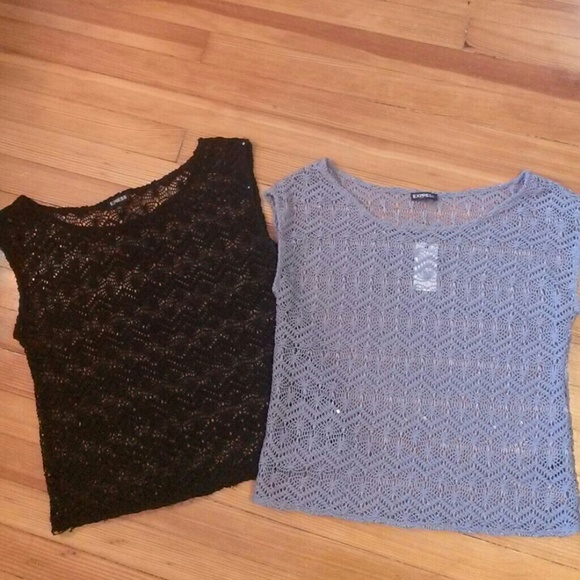 Sleeveless Crochet Tops with Subtle Sequin Details