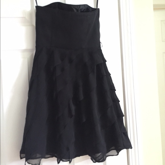 PERFECT FOR HOMECOMING strapless waterfall dress - Picture 4 of 4