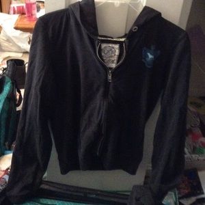 Victoria's Secret PINK navy blue zip hoodie