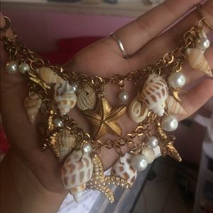 Cute under the sea necklace and bracelet 🐙🐟🐚