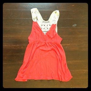 Forever 21 lace back tunic