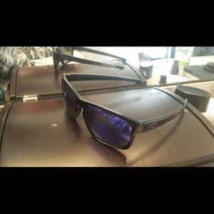 Oakleys (purple lens)
