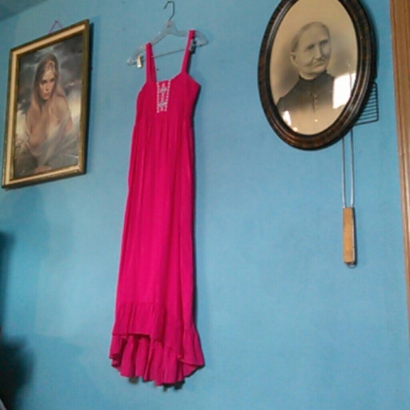 XL 14/16 deep pink maxi sundress