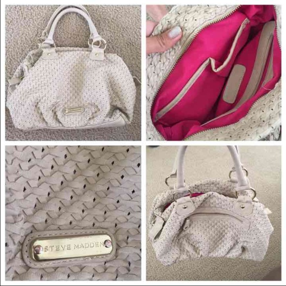 Authentic Steve Madden beige handbag/purse