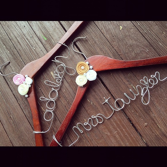 Flower girl & Bride Personalized Hanger