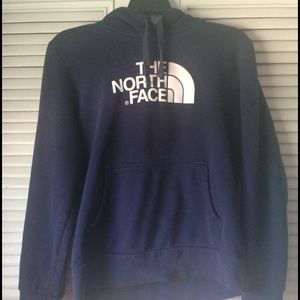 Navy Blue North Face Pullover Hoodie