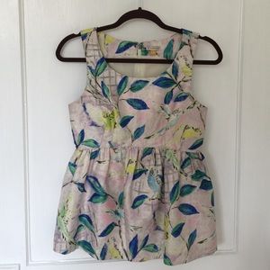 Printed sleeveless top size 2 from antropologie