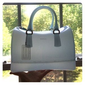 Furla light blue candy bag