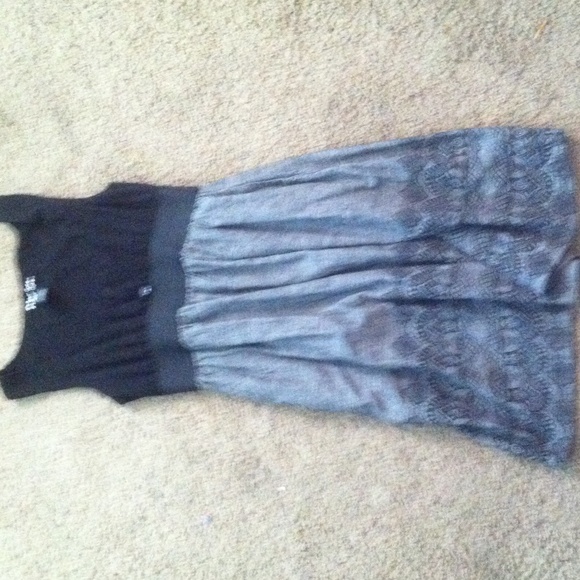 A black and grey dress