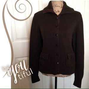 Marvelous Button Down Sweater w/Elbow Patches