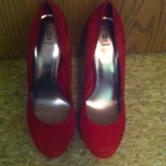 Victoria red heels from Bakers.