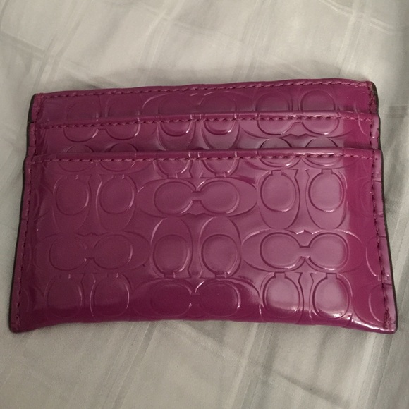Authentic coach credit card holder