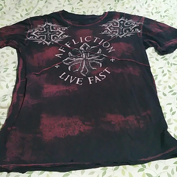 Mens affliction t shirt