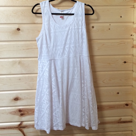 WHITE AZTEC DRESS