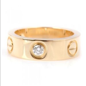 A rose gold Serling sliver ring