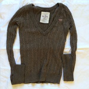 Hollister cable knit sweat