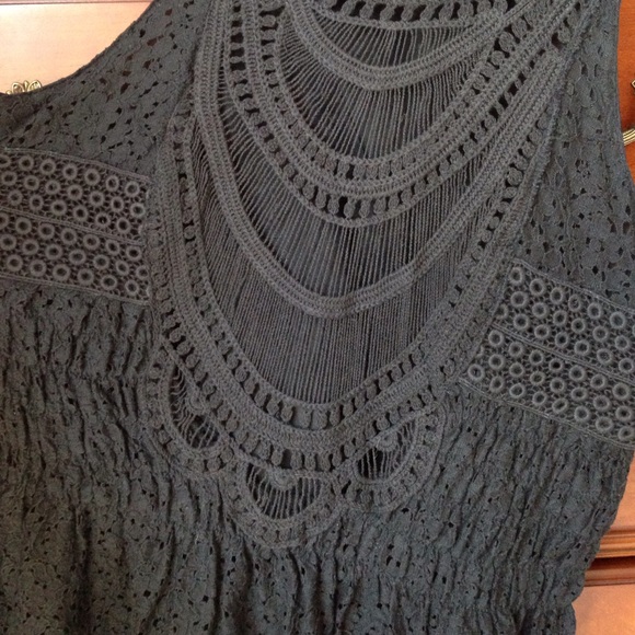 FINAL PRICE DROP ✨ Black Lace & Crochet Dress - Picture 2 of 4