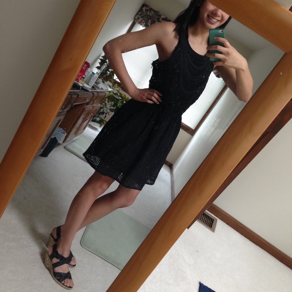 FINAL PRICE DROP ✨ Black Lace & Crochet Dress - Picture 4 of 4