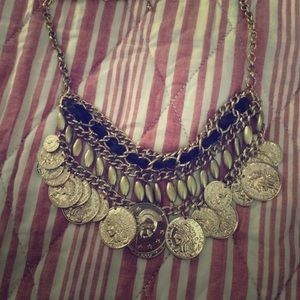 Gold coin necklace