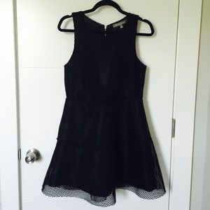 Black Fishnet Skater Dress
