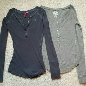 2 long sleeve tops