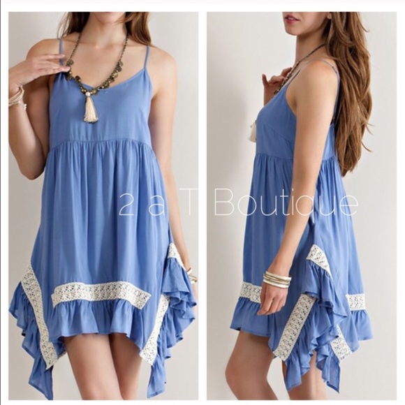 🎉 SALE 🎉Crochet lace handkerchief dress - Picture 2 of 2