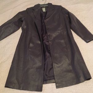 Roamans 100% leather jacket plum color a4 large