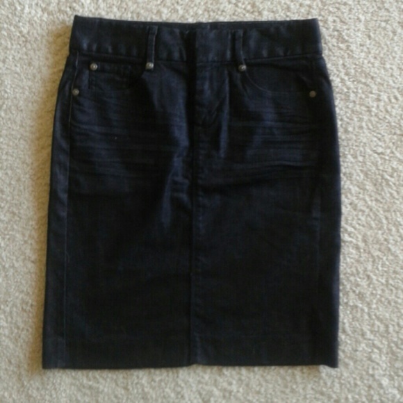 Grey / black denim pencil skirt from GAP