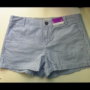 NWT Seersucker shorts