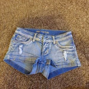 Denim shorts
