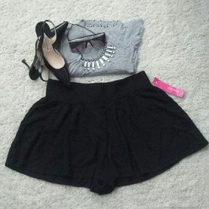 Flowy Black Shorts