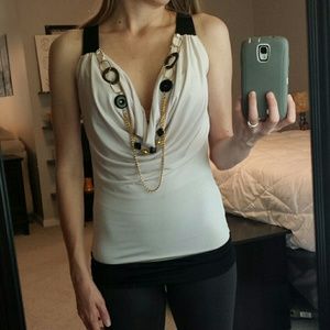 Cowl neck club shirt