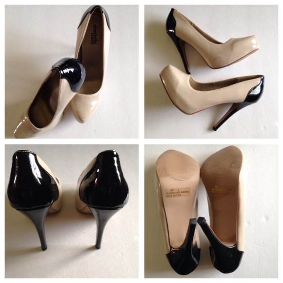 πHost Pick πBlack & Nude Color Block Style Heels - Picture 3 of 4