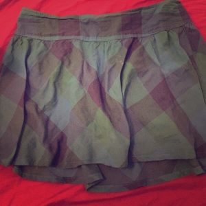 Medium plaid blue skirt